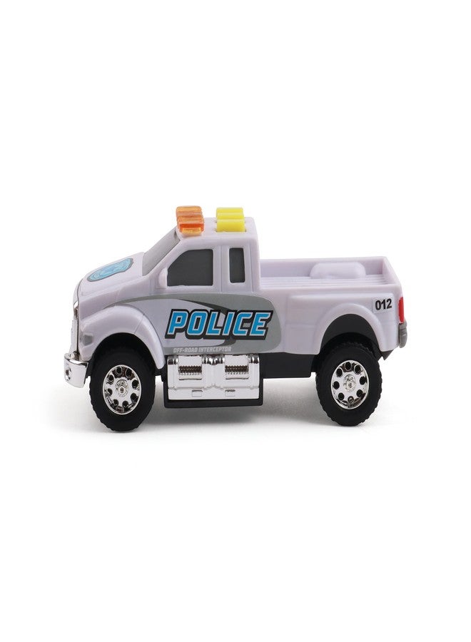 Mighty Fleet Toughest Minis 5" Sheriff Cruiser Truck Toy w/Lights & Sounds, Realistic Design & Batteries Included - Age 3+ - Image 4